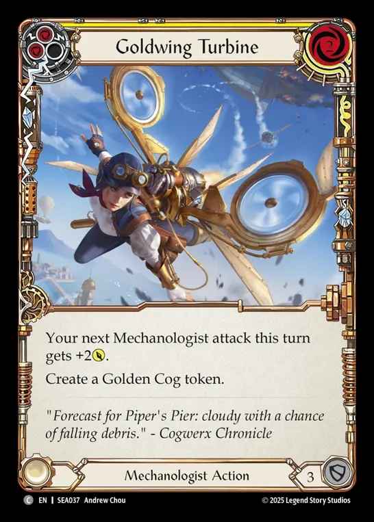 【EN】[Mechanologist] タービン式黄金翼/Goldwing Turbine (yellow)  [SEA037-C]