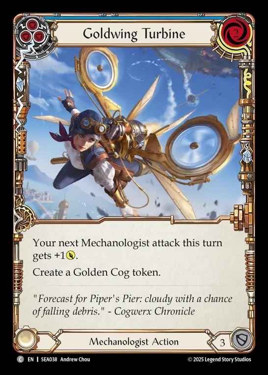 【EN】[Mechanologist] タービン式黄金翼/Goldwing Turbine (blue)  [SEA038-C]