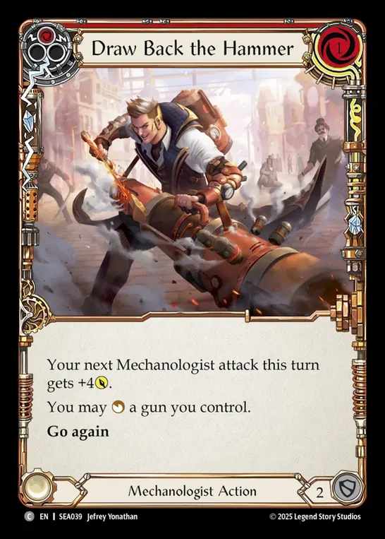 【EN】[Mechanologist] 撃鉄起こし/Draw Back the Hammer (red)  [SEA039-C]