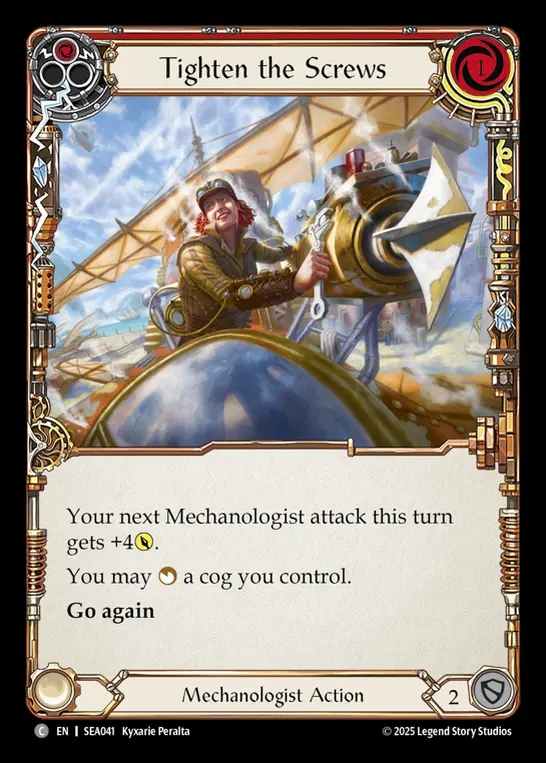【EN】[Mechanologist] 螺子の締め上げ/Tighten the Screws (red)  [SEA041-C]