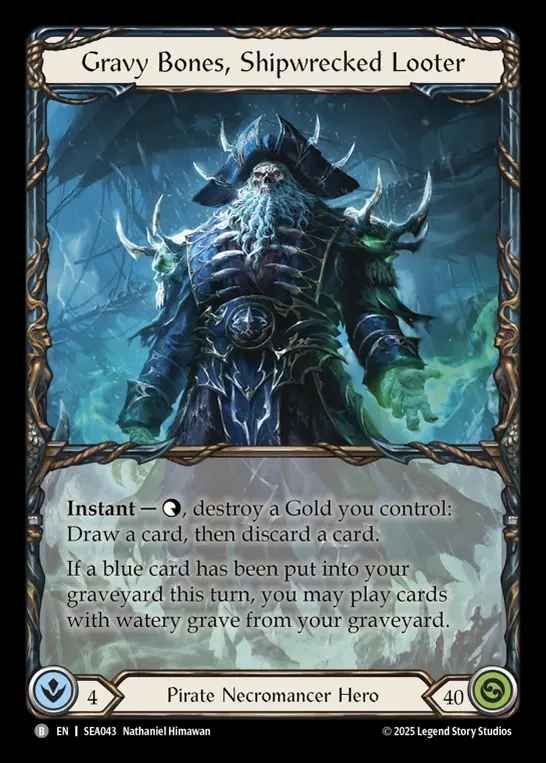 【EN】[Pirate Necromancer] 難破船の略奪者、グレイビィ・ボーンズ/Gravy Bones, Shipwrecked Looter [SEA043-B]