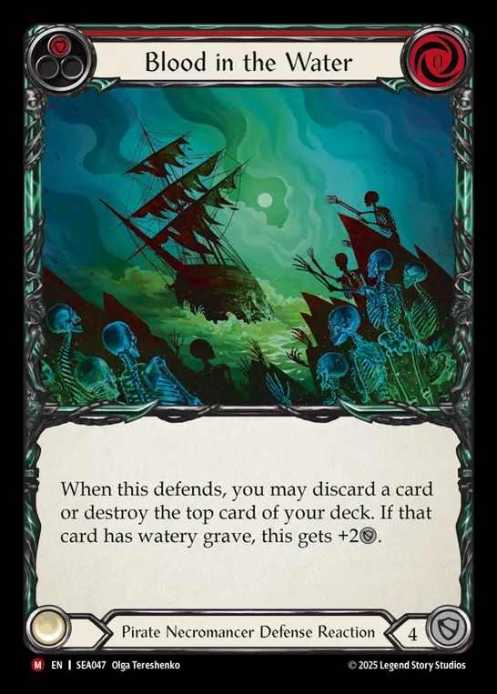 【EN】[Pirate Necromancer] 血染めの海/Blood in the Water [SEA047-M]