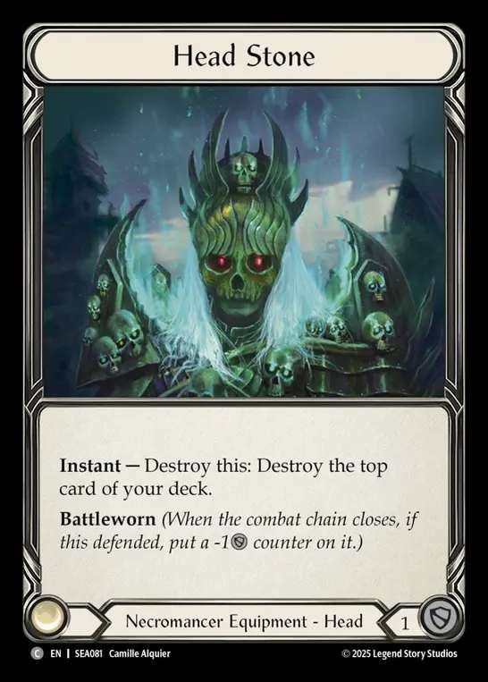 【EN】[Necromancer] 頭部墓石/Head Stone [SEA081-C]
