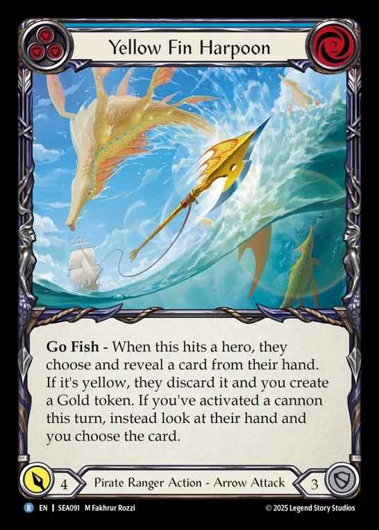 【EN】[Pirate Ranger] 黄鰭の銛/Yellow Fin Harpoon (blue)  [SEA091-R]