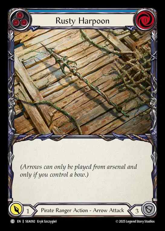【EN】[Pirate Ranger] 錆び付いた銛/Rusty Harpoon (blue)  [SEA092-C]