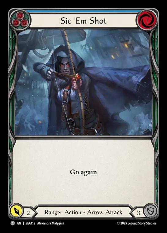 【EN】[Ranger] 射撃開始/Sic 'Em Shot (blue)  [SEA119-C]