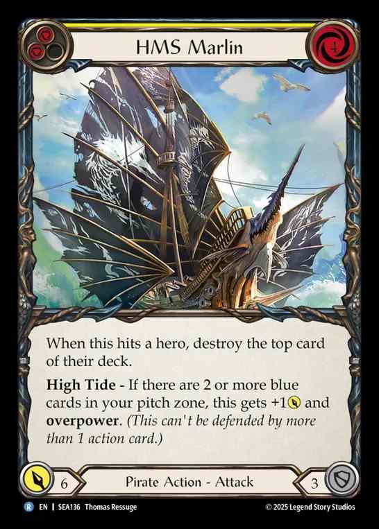 【EN】[Pirate] 荒名船マールリン/HMS Marlin (yellow)  [SEA136-R]