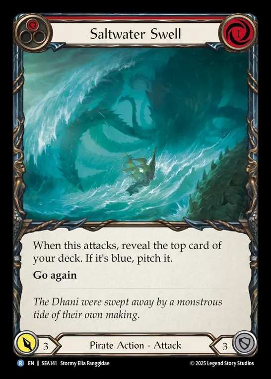 【EN】[Pirate] 海生のうねり/Saltwater Swell (red)  [SEA141-R]