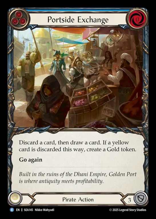 【EN】[Pirate] 波止場の交易所/Portside Exchange (blue)  [SEA145-R]