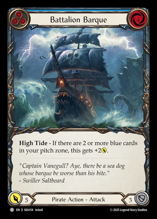 【EN】[Pirate] 戦隊帆船/Battalion Barque (blue)  [SEA154-C]