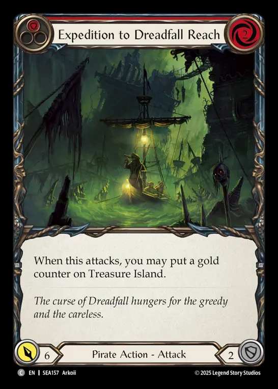 【EN】[Pirate] 凶兆海域の探検/Expedition to Dreadfall Reach (red)  [SEA157-C]