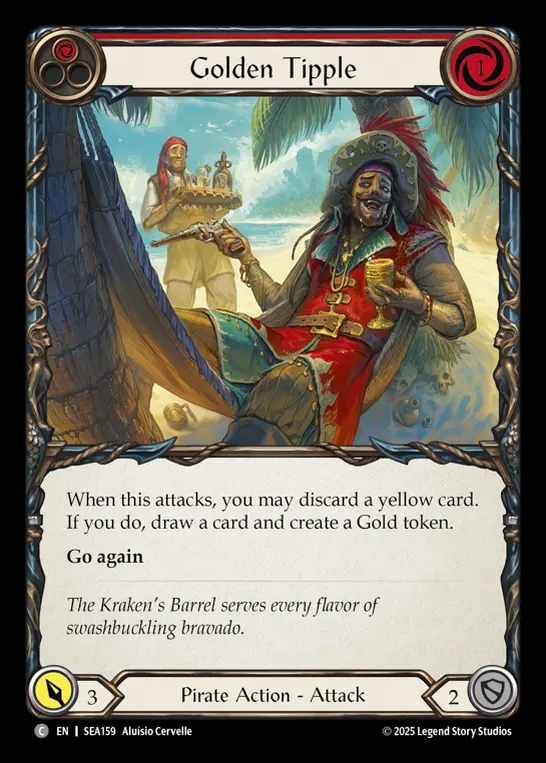 【EN】[Pirate] 黄金の一杯/Golden Tipple (red)  [SEA159-C]
