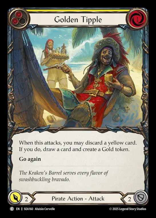 【EN】[Pirate] 黄金の一杯/Golden Tipple (yellow)  [SEA160-C]