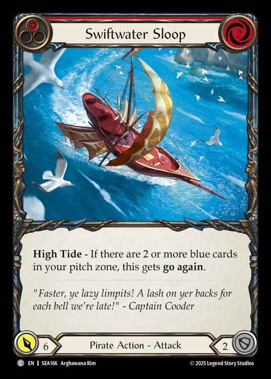 【EN】[Pirate] スウィフトウォーター・スループ/Swiftwater Sloop (red)  [SEA166-C]