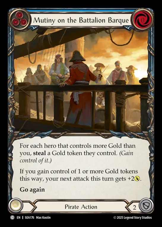 【EN】[Pirate] 戦隊帆船での反乱/Mutiny on the Battallon Barque (blue)  [SEA176-C]