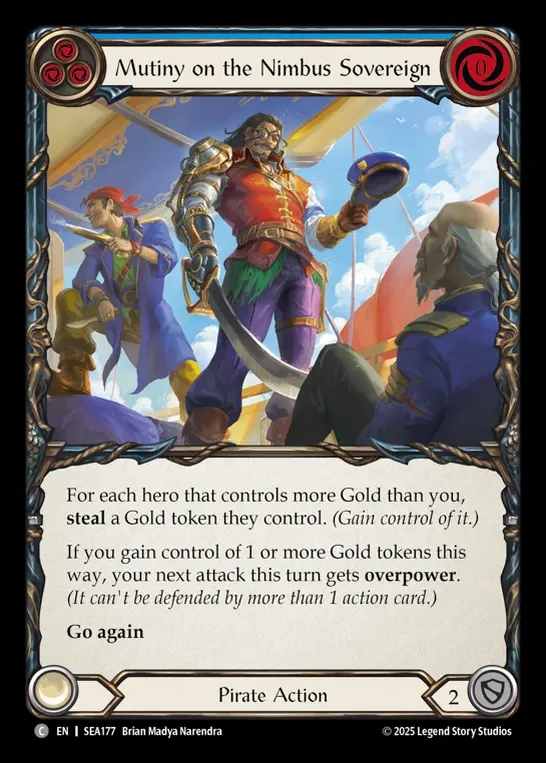 【EN】[Pirate] ニンバス・ソブリンでの反乱/Mutiny on the Nimbus Sovereign (blue)  [SEA177-C]