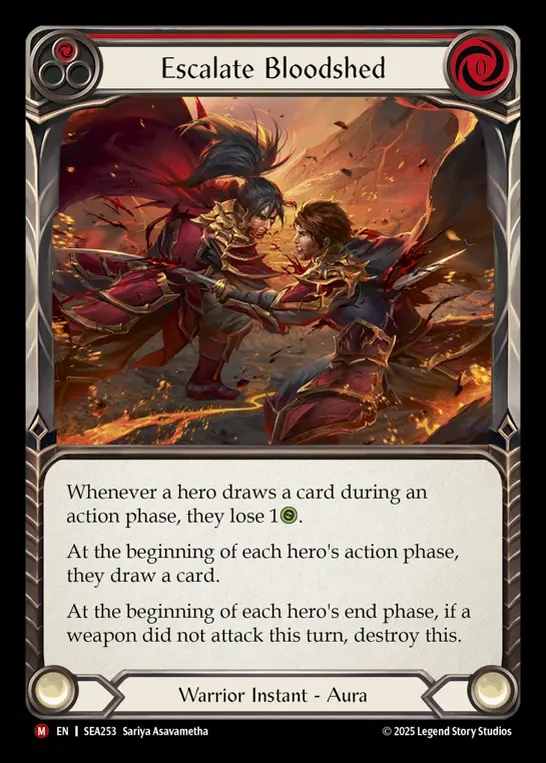 【EN】[Warrior] 流血の激化/Escalate Bloodshed [SEA253-M]