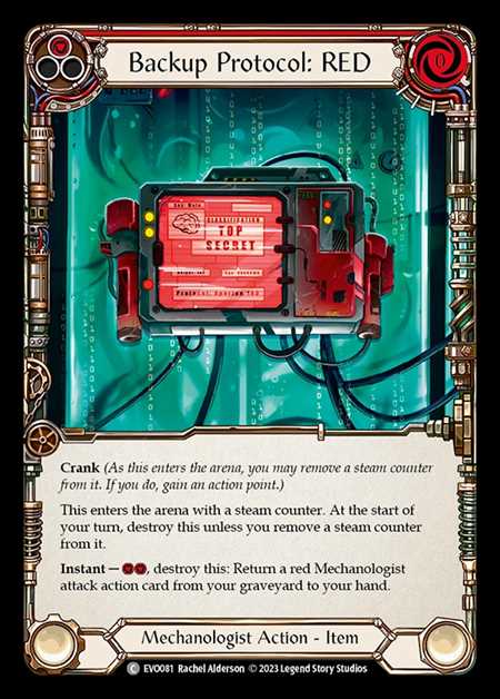 [Mechanologist] Backup Protocol: RED [EVO081-C]