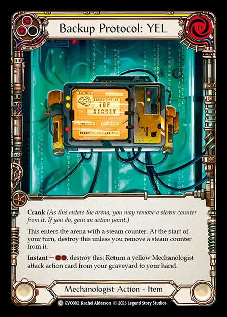 [Mechanologist] Backup Protocol: YEL [EVO082-C]