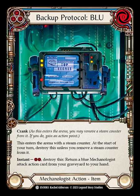 [Mechanologist] Backup Protocol: BLU [EVO083-C]