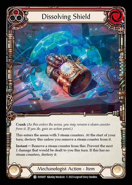 [Mechanologist] Dissolving Shield (red) [EVO087-C]