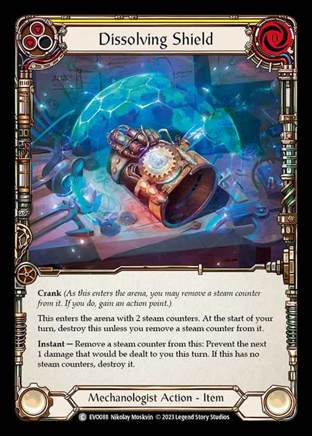 [Mechanologist] Dissolving Shield (yellow) [EVO088-C]