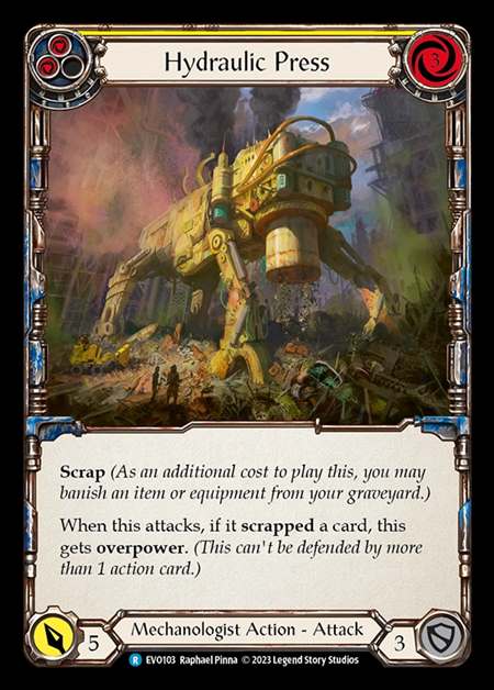 [Mechanologist] Hydraulic Press (yellow) [EVO103-R]