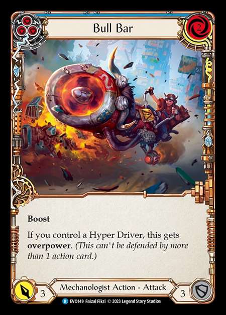 [Mechanologist] Bull Bar (blue) [EVO149-R]