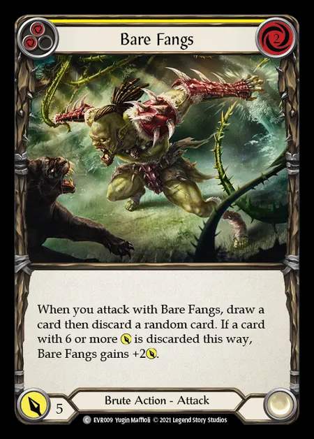 [Brute] Bare Fangs [EVR009-C] (yellow)
