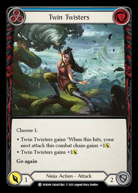 [Ninja] Twin Twisters [EVR049-C] (blue)