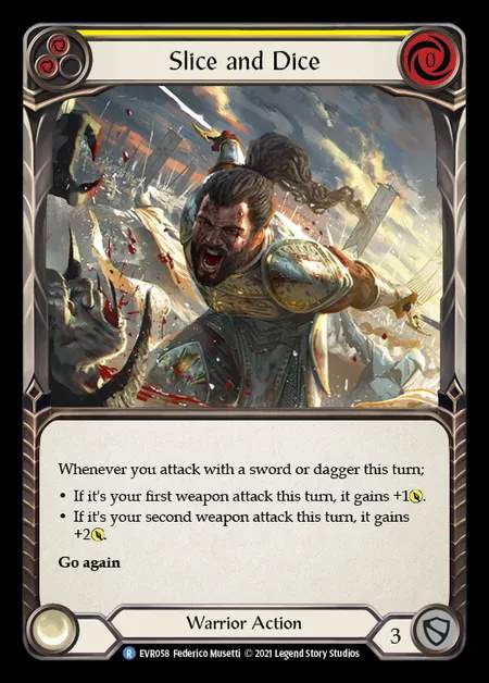 [Warrior] Slice and Dice [EVR058-R] (yellow)