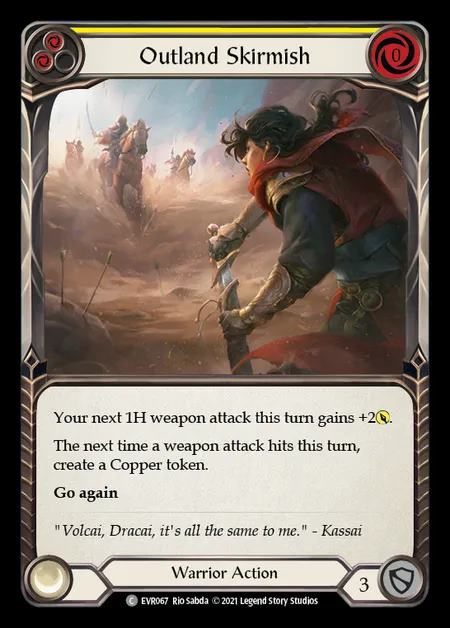 [Warrior] Outland Skirmish [EVR067-C] (yellow)