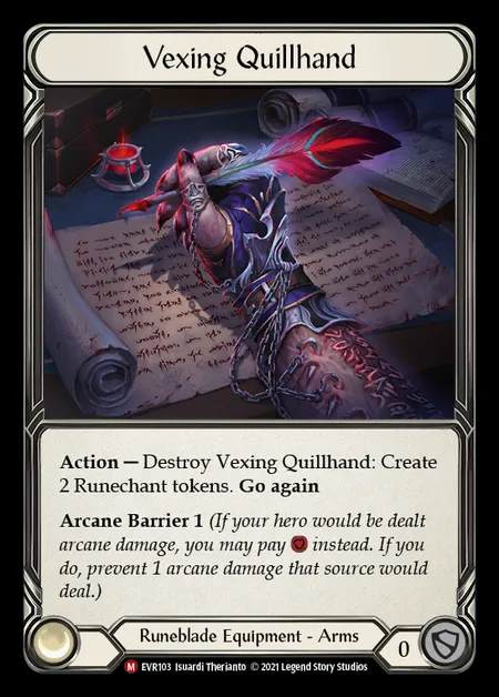 [Runeblade] Vexing Quillhand [EVR103-M]