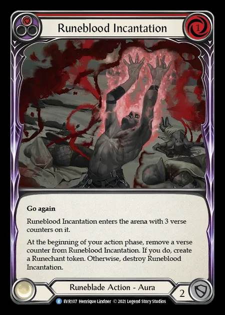 [Runeblade] Runeblood Incantation [EVR107-R] (red)