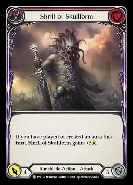 [Runeblade] Shrill of Skullform [EVR116-C] (red)