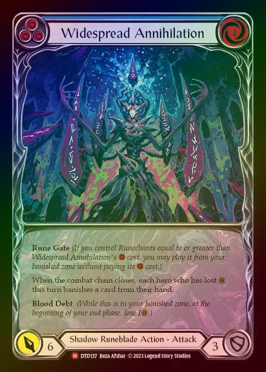 【RF】[Shadow Runeblade] Widespread Annihilation (Extended Art) [DTD137-M] Rainbow Foil