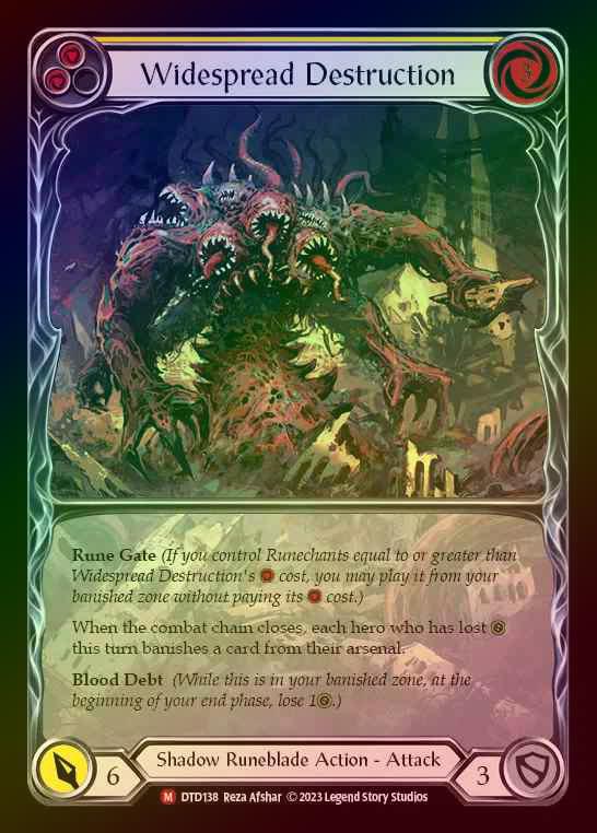 【RF】[Shadow Runeblade] Widespread Destruction (Extended Art) [DTD138-M] Rainbow Foil