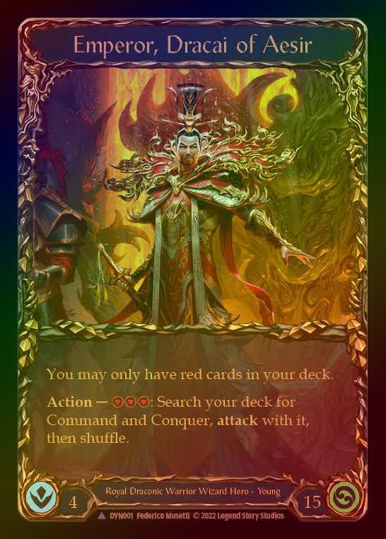 【CF】[Draconic] Emperor, Dracai of Aesir [DYN001-Marvel] Cold Foil