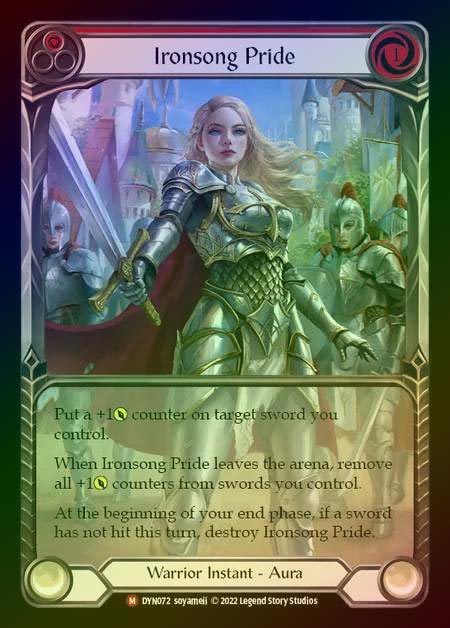 【RF】[Warrior] Ironsong Pride(Extended Art) [DYN072-M] Rainbow Foil