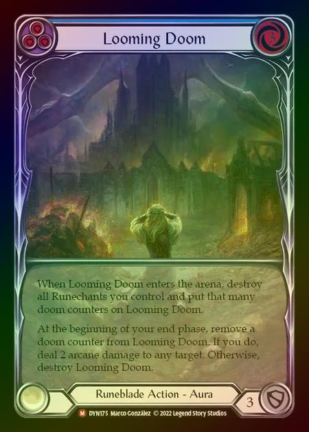 【RF】[Runeblade] Looming Doom (Extended Art) [DYN175-M] Rainbow Foil