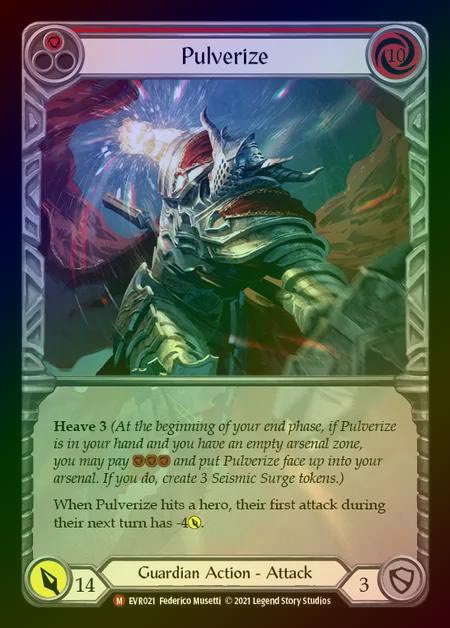 【RF】[Guardian] Pulverize (Extended Art) [EVR021-M] Rainbow Foil