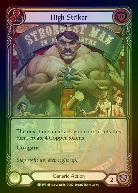 【RF】[Generic] High Striker (Extended Art) [EVR165-R] (yellow) Rainbow Foil