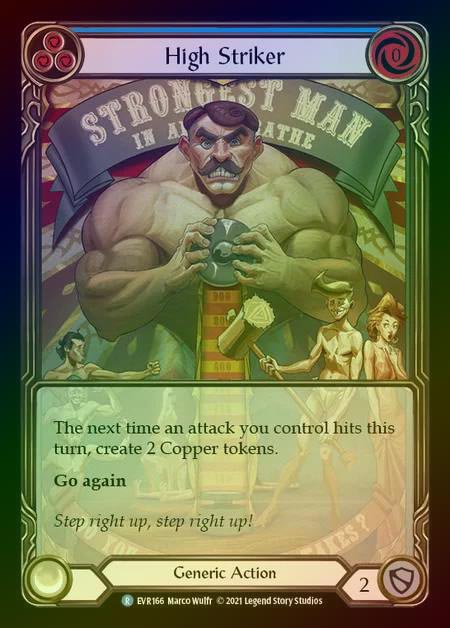 【RF】[Generic] High Striker (Extended Art) [EVR166-R] (blue) Rainbow Foil