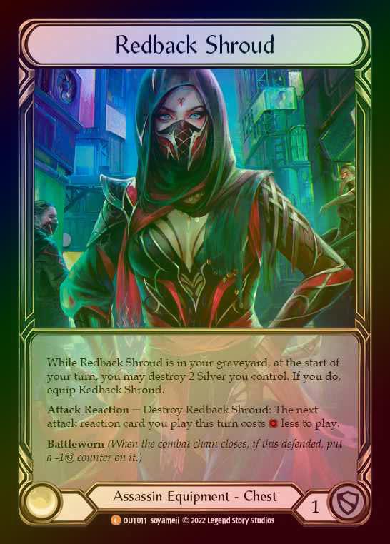 【CF】[Assassin] Redback Shroud (Extended Art) [OUT011-L] Cold Foil