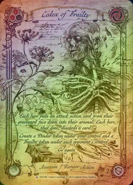 【CF】[Assassin Ranger] Codex of Frailty [OUT160-Marvel] Cold Foil