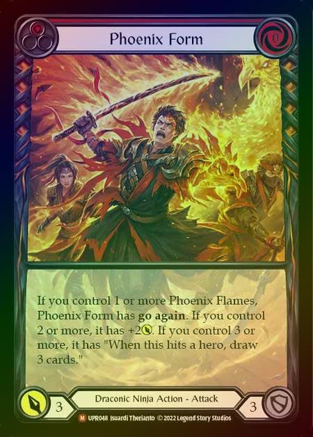 【RF】[Draconic Ninja] Phoenix Form (Extended Art) [UPR048-M] Rainbow Foil