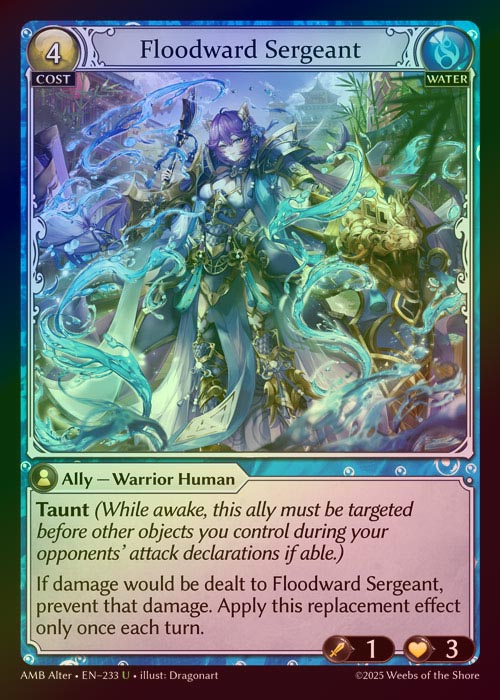 【FOIL】[Water] Floodward Sergeant [AL-AMB233-U]