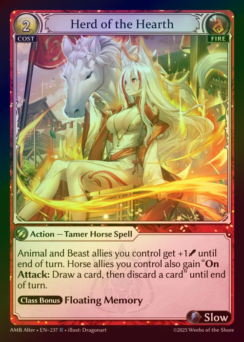 【FOIL】[Fire] Herd of the Hearth [AL-AMB237-R]