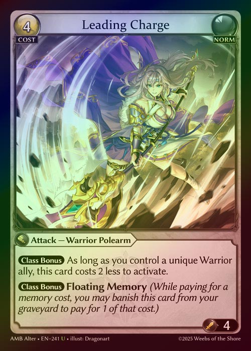 【FOIL】[Norm] Leading Charge [AL-AMB241-U]