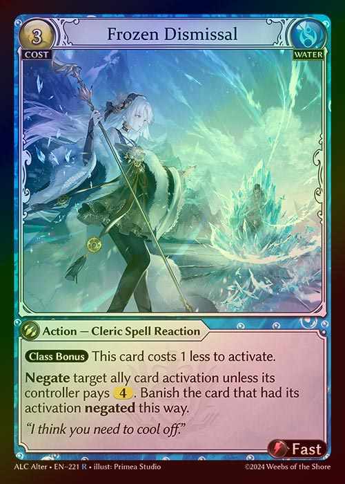 【FOIL】[Water] Frozen Dismissal [AL-ALC221-R]